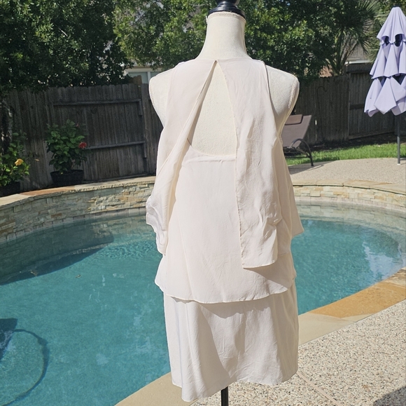 Tibi new york Solid Silk Layered Dress 100% silk 6 - Picture 7 of 15